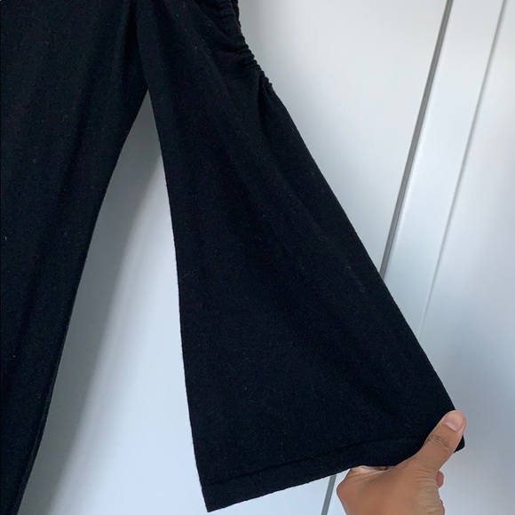 Club Monaco Black 100% Wool Sweater Dress (Size L) - Picture 3 of 4